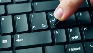 à maiuscola tastiera