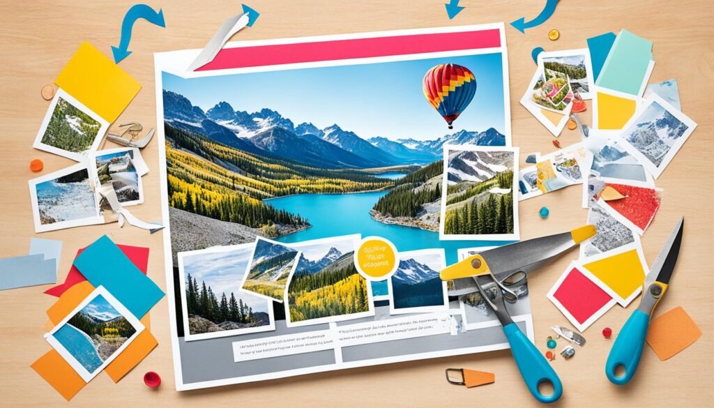 istruzioni dettagliate collage