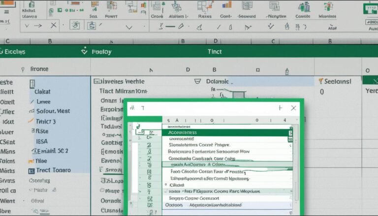 menù a tendina excel